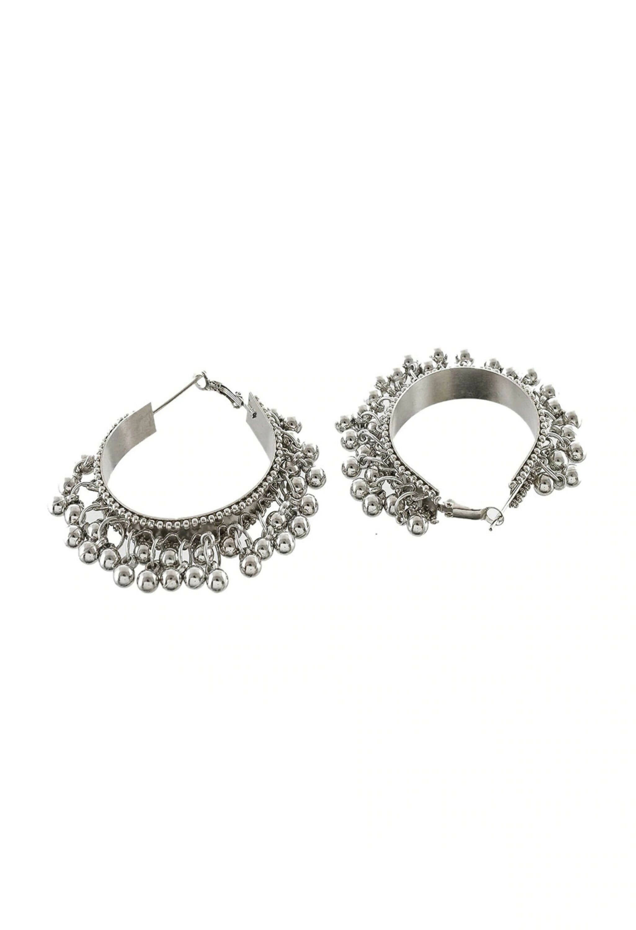 Mominos Fashion Johar Kamal Women Silver-Plated Brass Finish Radha Kishan Long Neckalce Combo Set - Distacart