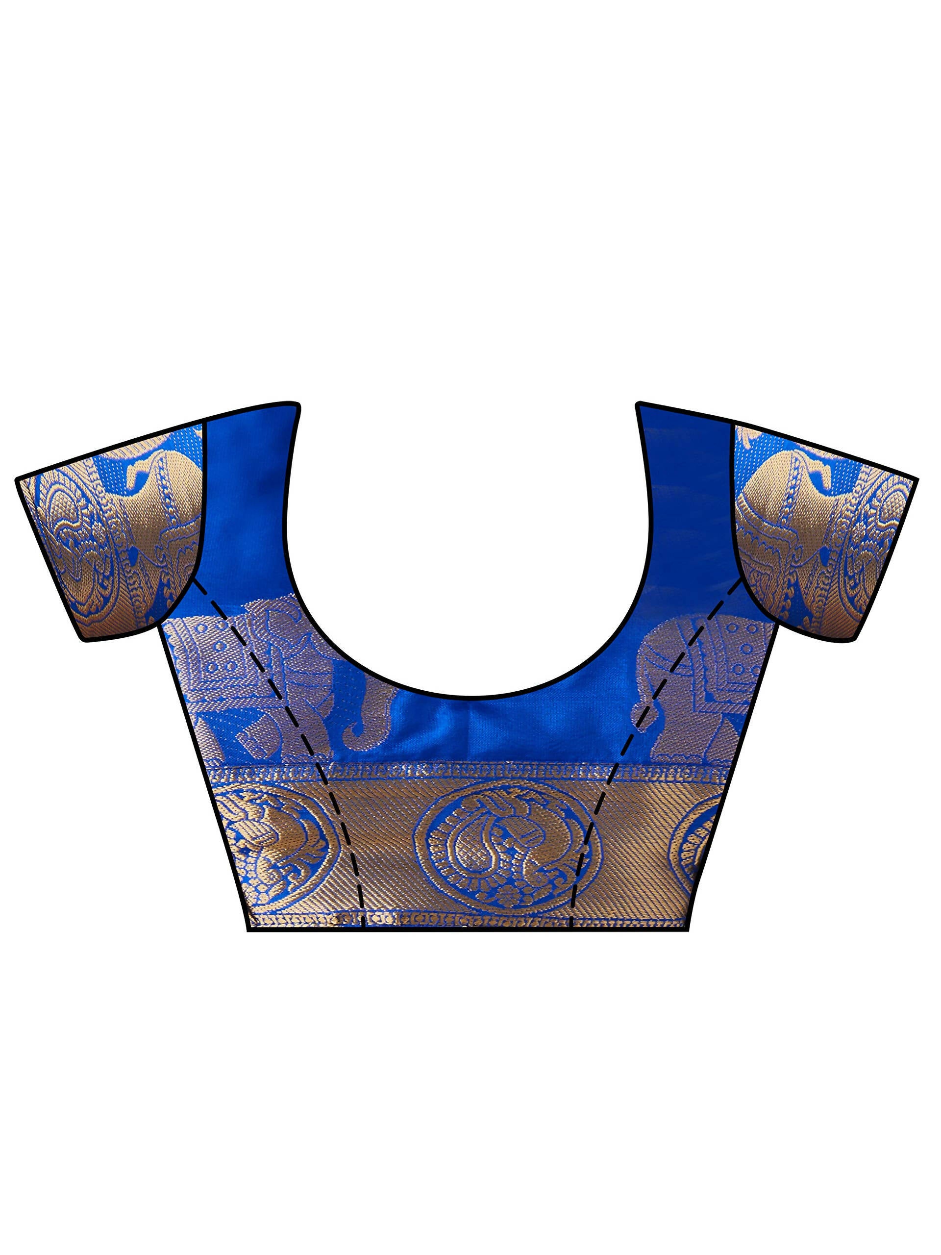 Mimosa Women's Gold Kanjivaram Art Silk Saree - Distacart