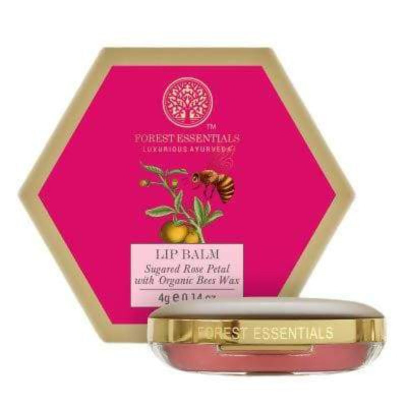Forest Essentials Luscious Lip Balm Sugared Rose Petal - Distacart