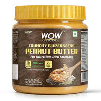 Thumbnail for Wow Life Science Crunchy Superseeds Peanut Butter - Distacart