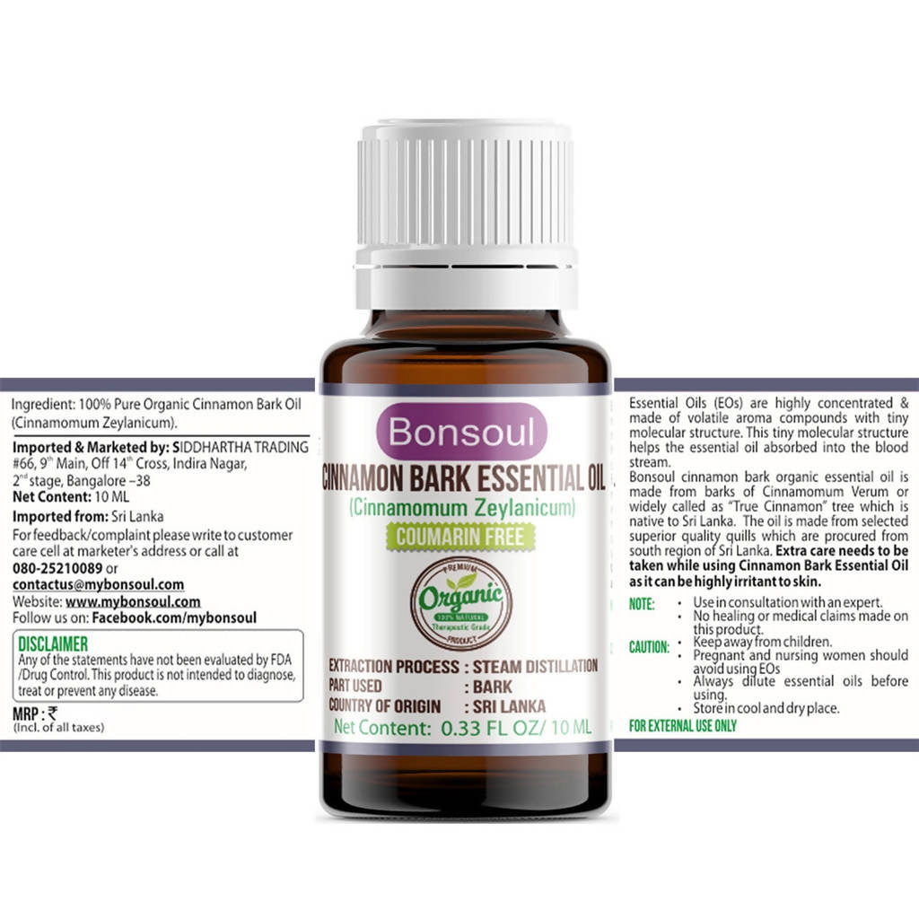 Bonsoul Cinnamon Bark Essential Oil