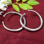 Thumbnail for Mominos Fashion Kamal Johar Oxidised Silver Plain Kadiyam Anklets