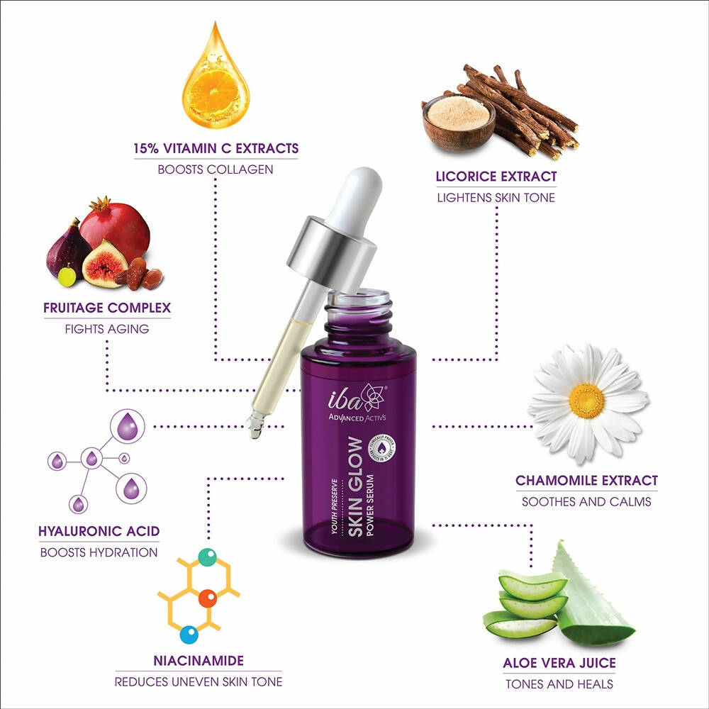 Iba Advanced Activs Youth Preserve Skin Glow Power Serum - Distacart