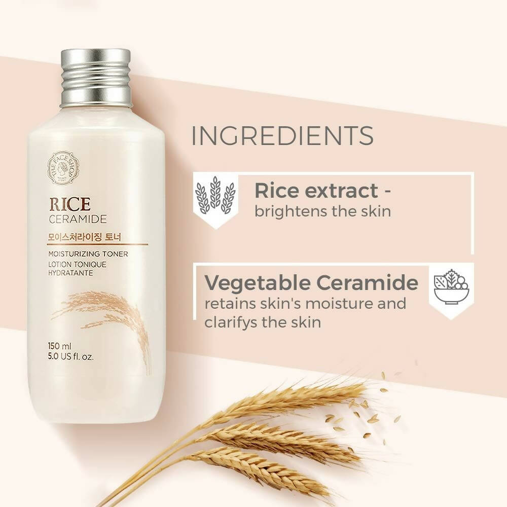 The Face Shop Rice & Ceramide Moisturizing Face Toner - Distacart
