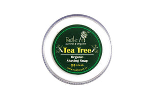 Rustic Art Tea Tree Organic Shaving Soap - Distacart