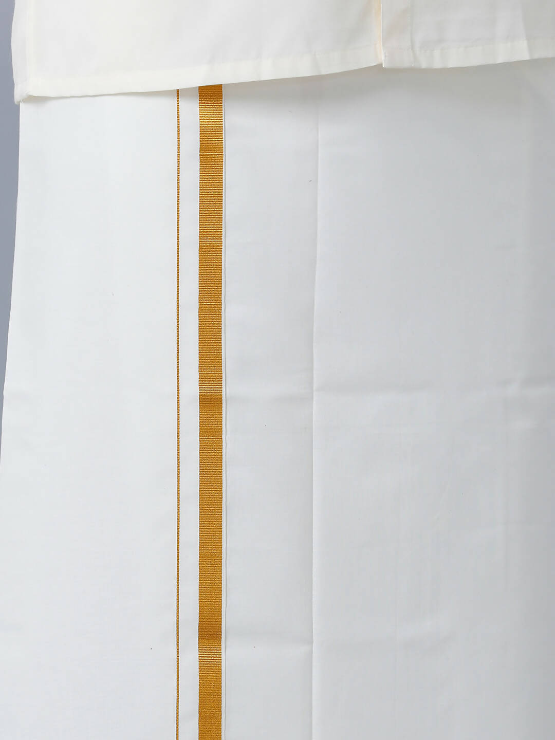 Ramraj Cotton Premium Wedding Cream Readymade Dhoti, Shirt & Towel Set Dhanvanthri - Distacart