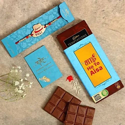 Super Bhai Rakhi & Bhai Ho To Aisa Chocolate Sleeve