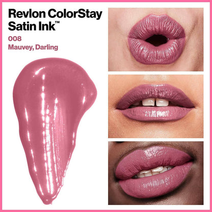 Revlon Colorstay Satin Ink Liquid Lip Color - Mauvey Darling - Distacart