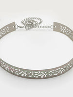 Thumbnail for NVR Women Circular Silver Plated Adjustable Broad Belt - Distacart