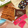 Floral Blue Rakhi N Coffee Biscotti Hamper - Distacart