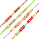 Thumbnail for Set of 4 Pretty Pearls Rakhi