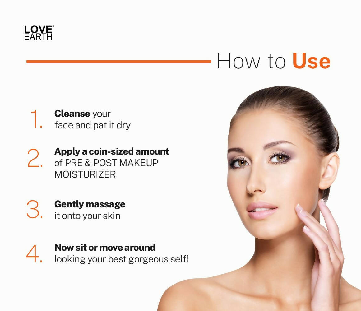 Love Earth Pre & Post Makeup Moisturizer - Distacart
