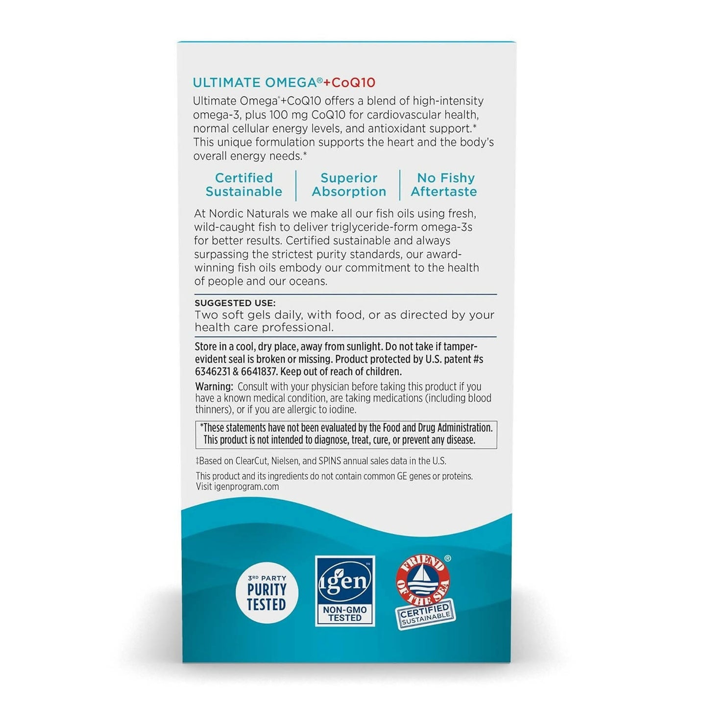 Nordic Naturals Ultimate Omega + CoQ10 Supplement Softgels - Distacart