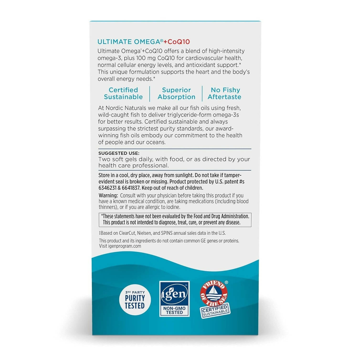 Nordic Naturals Ultimate Omega + CoQ10 Supplement Softgels - Distacart