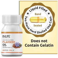 Thumbnail for Inlife Flaxseed Oil Capsules Without Gelatin
