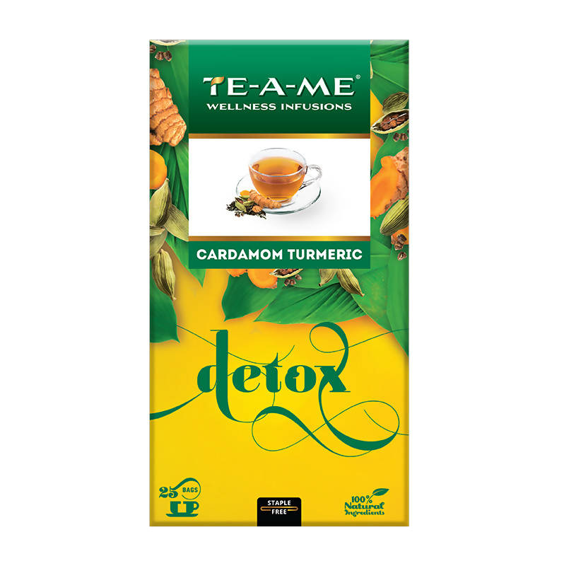Teame Cardamom Turmeric Detox Infusion Bags - Distacart