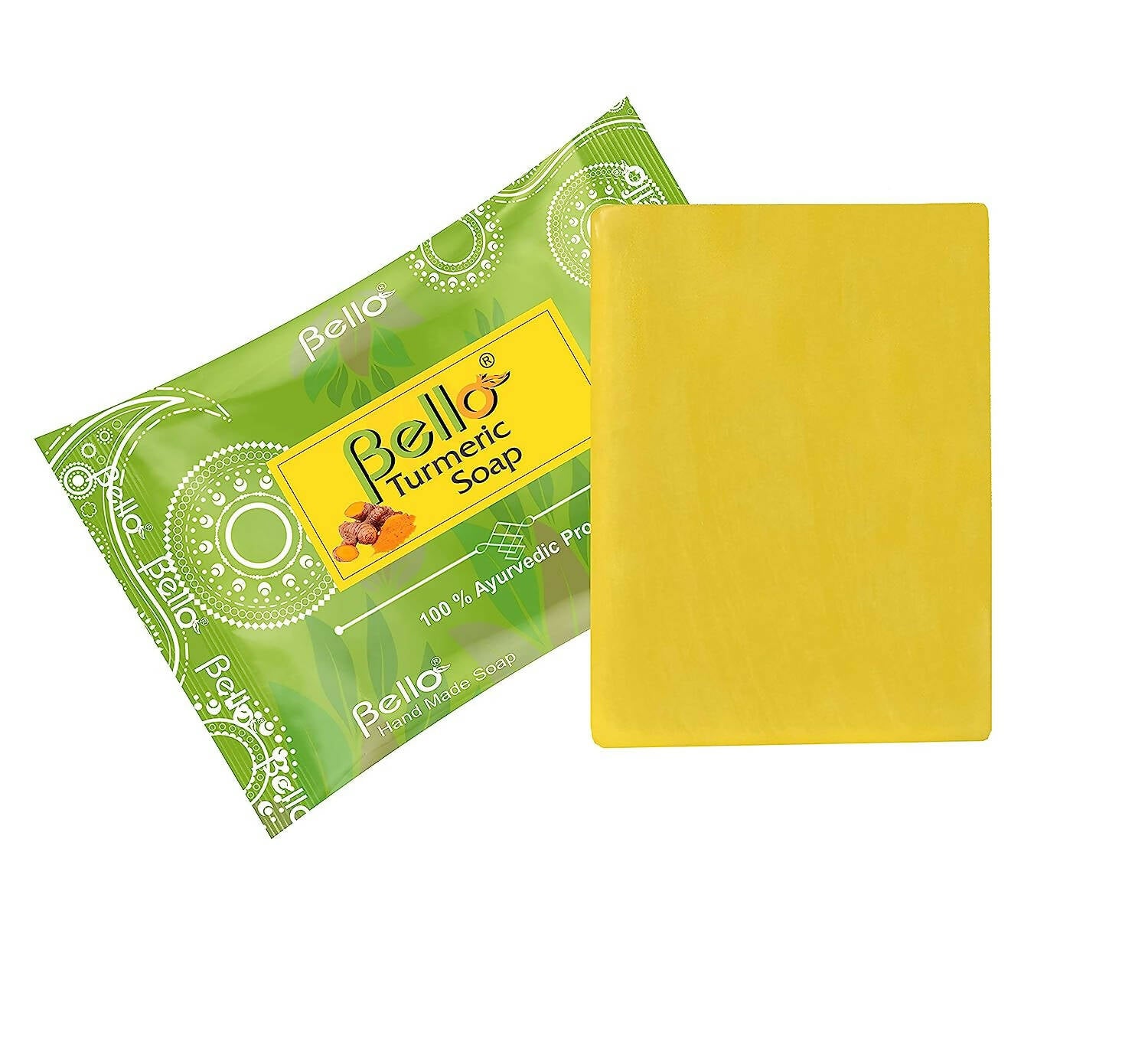 Bello Herbals Hand Made Glycerin Turmeric Soap - Distacart