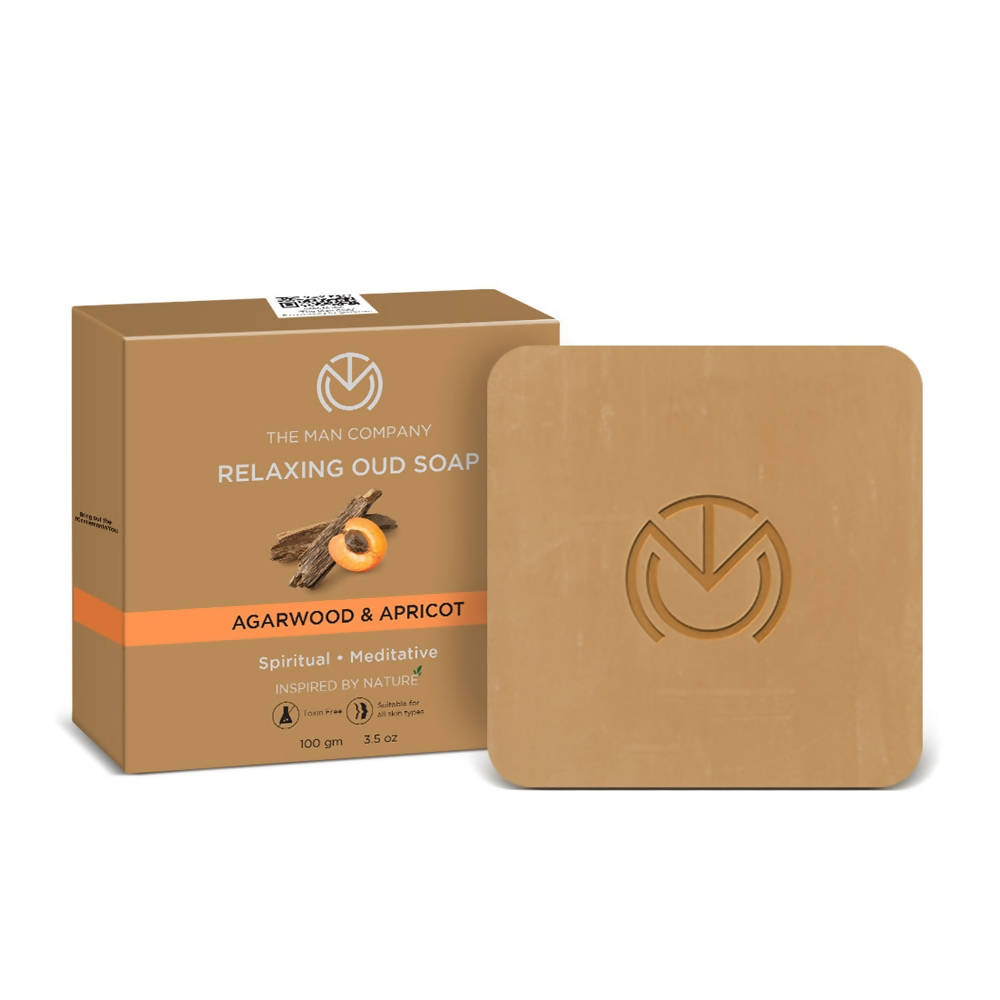 The Man Company Relaxing Oud Soap - Agarwood & Apricot - Distacart