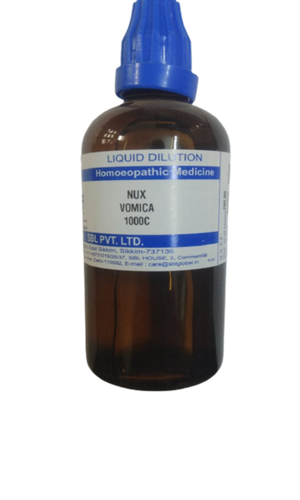 SBL Homeopathy Nux Vomica Dilution - 1000 C