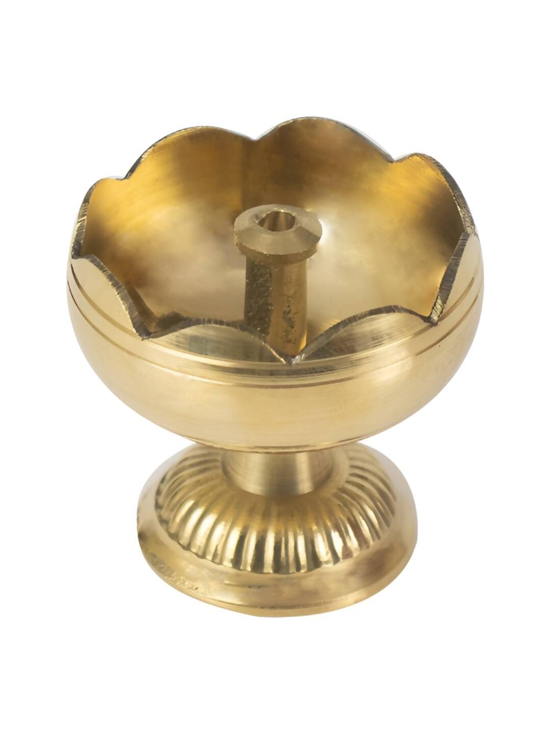 Spillbox Gold-Toned Brass Diya Pooja Essential - Distacart