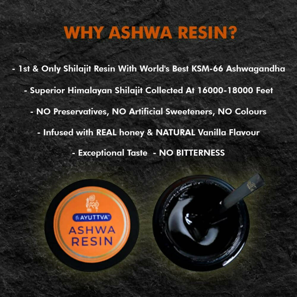 Ayuttva Ashwa Resin With Sj & KSM-66 Ashwagandha - Distacart