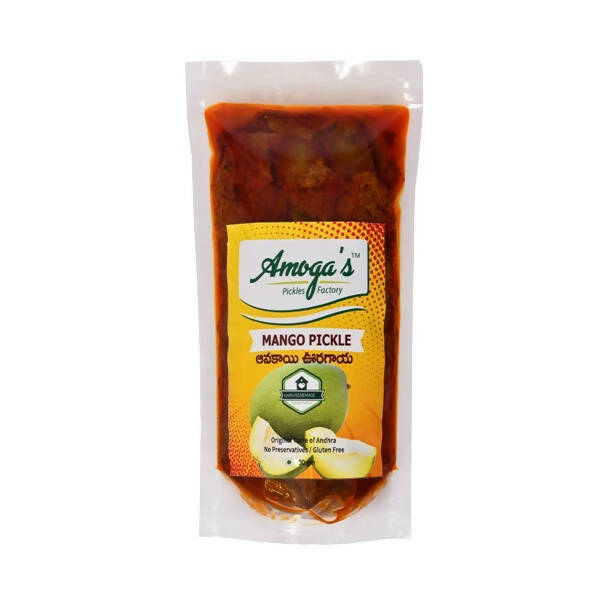 Amoga&#39;s Pickles Factory Andhra Authentic Mango Avakaya Pickle without Garlic - Distacart