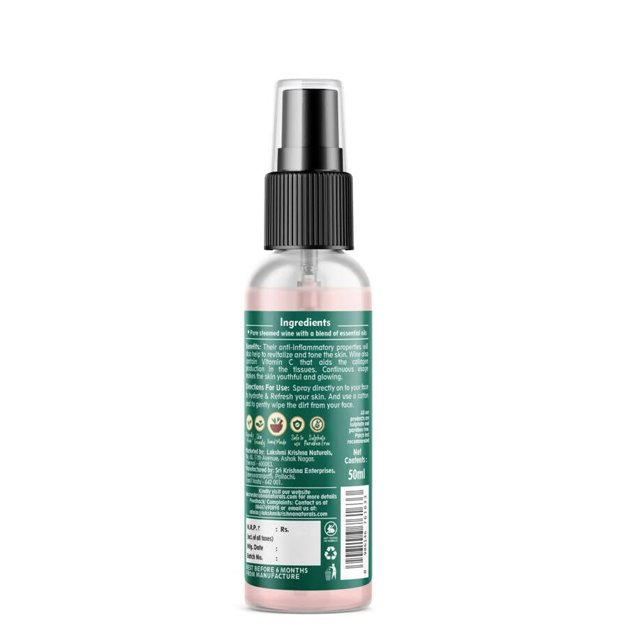 Lakshmi Krishna Naturals Wine Toner - Distacart