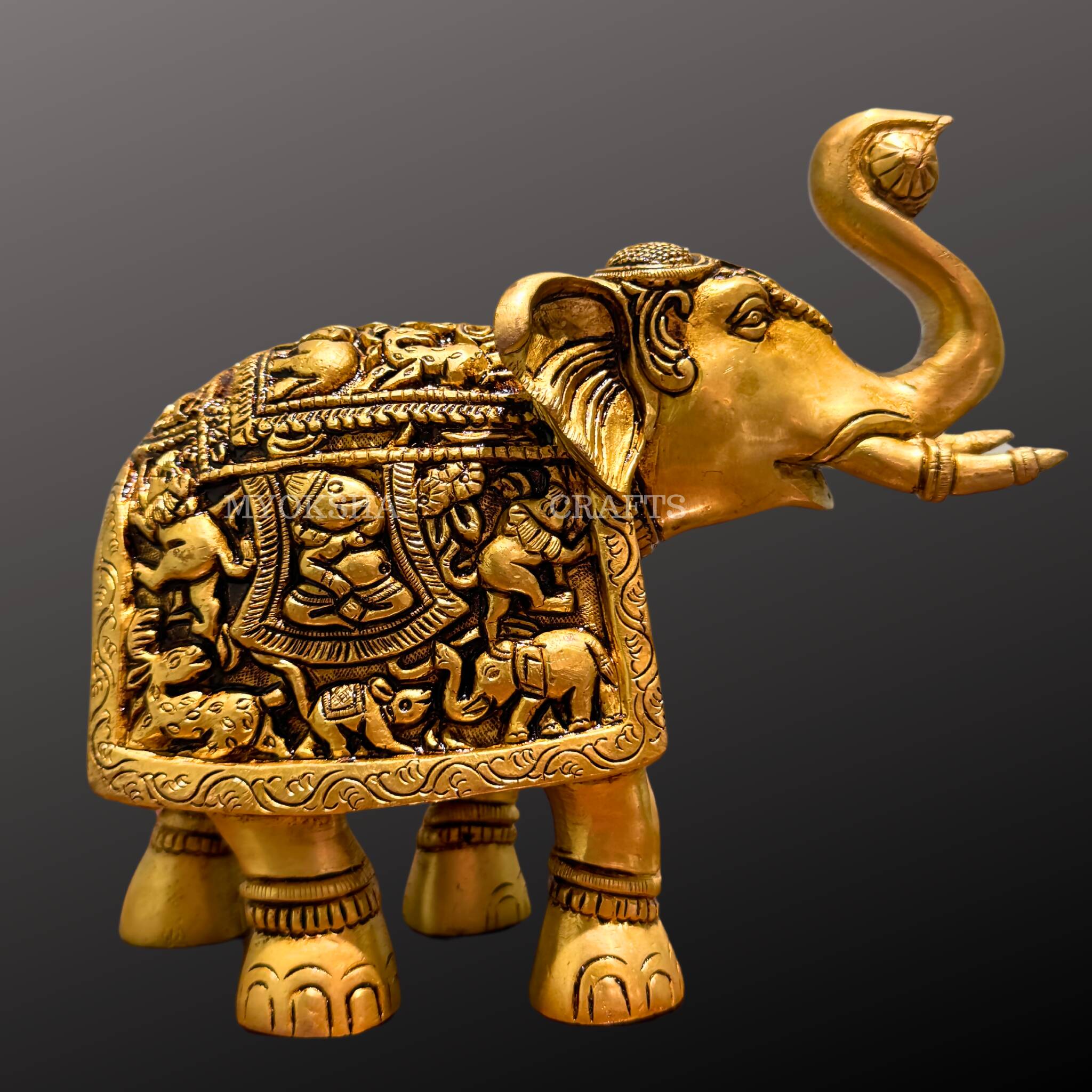 Brass Elephant Idol - Distacart