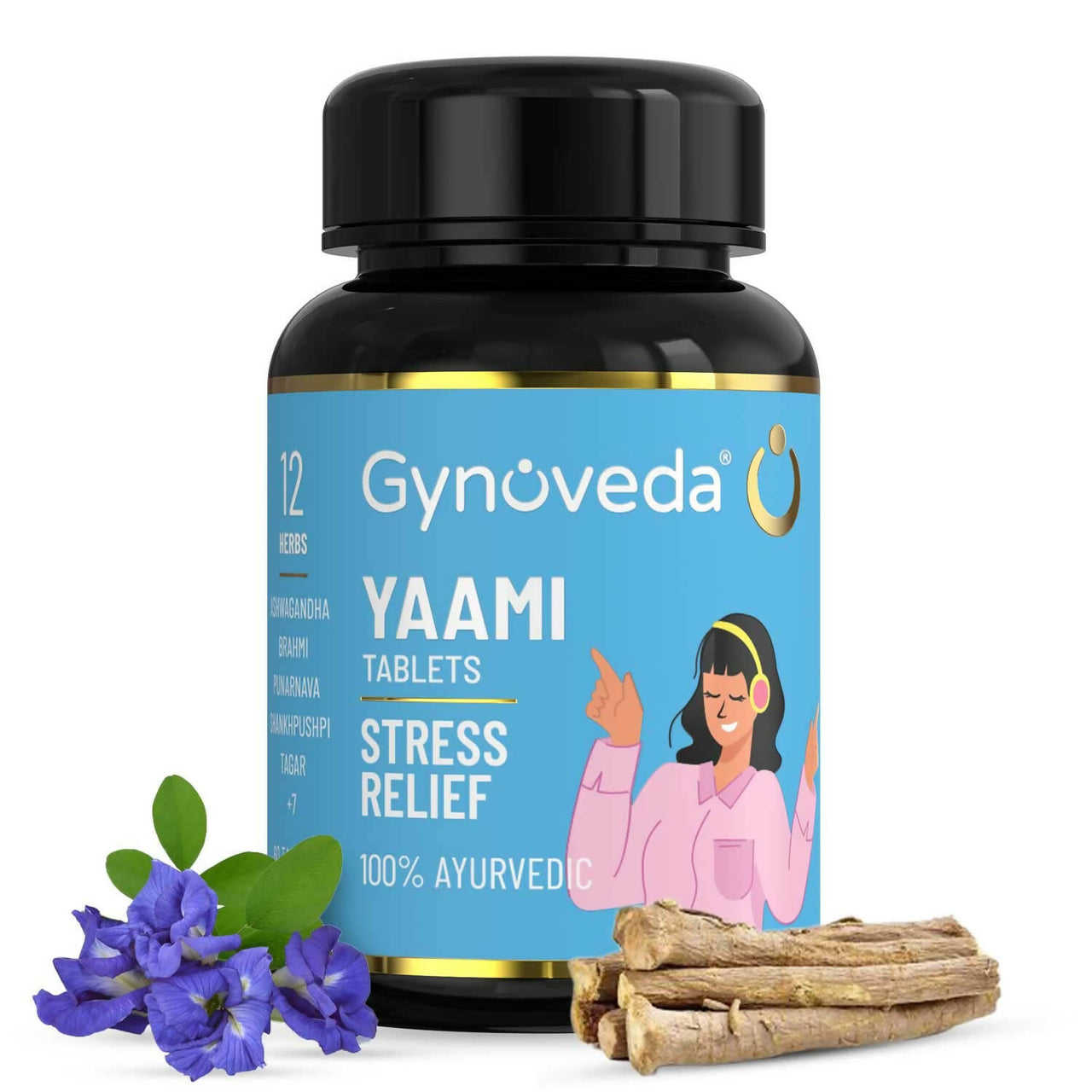 Gynoveda Yaami Ashwagandha Ayurvedic Tablets - Distacart