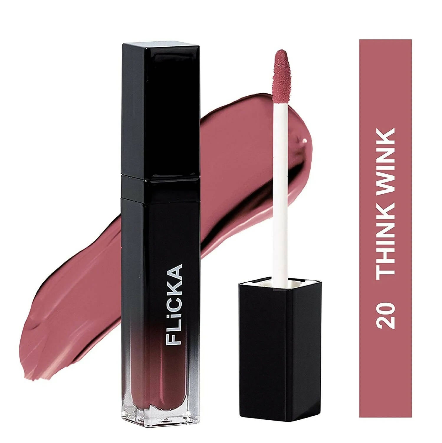 FLiCKA Set and Attack Liquid Matte Lipstick 20 Think Wink - Nude - Distacart