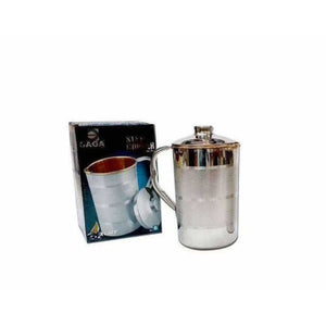 Saga Stainless Steel Copper Jug With Lid - Distacart