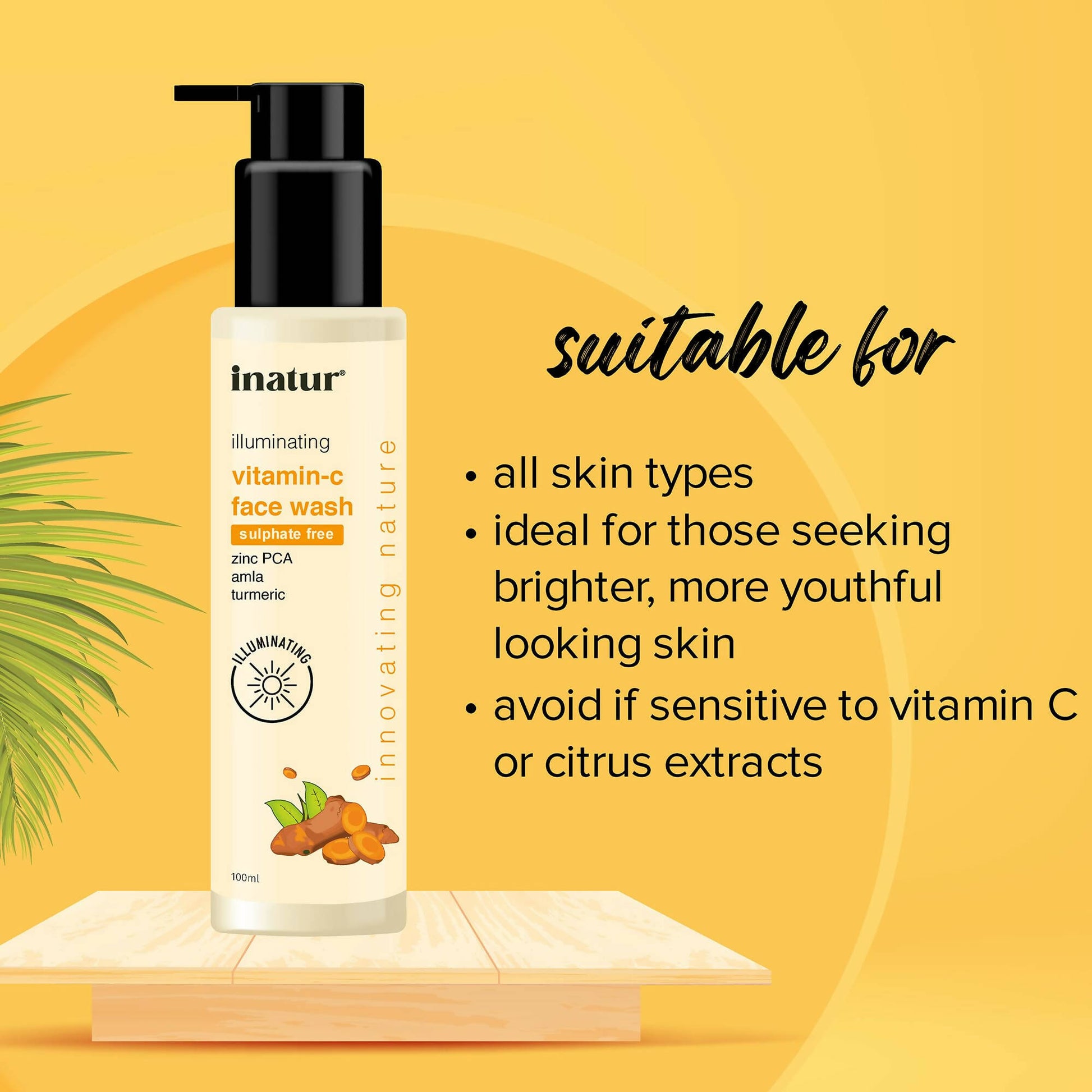 Inatur Vitamin C Face Wash - Distacart