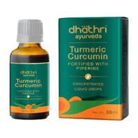 Thumbnail for Dhathri Ayurveda Turmeric Curcumin Drops - Distacart