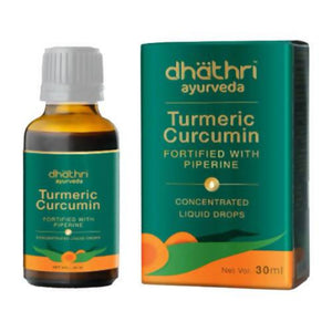 Dhathri Ayurveda Turmeric Curcumin Drops - Distacart