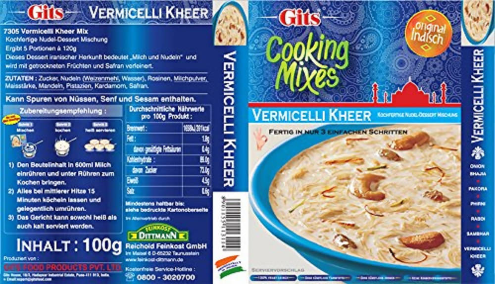 Gits Vermicelli Kheer Dessert Mix - Distacart