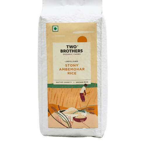 Two Brothers Organic Farms Stony Ambemohar Rice, Unpolished - Distacart