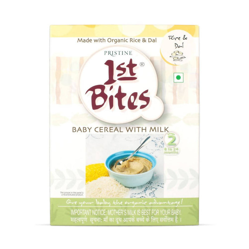 Pristine 1st Bites Baby Cereal Stage-2 Organic Rice &amp; Dal
