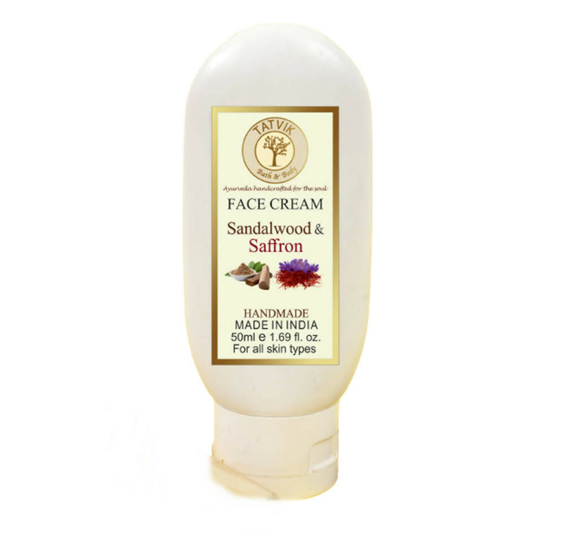 Tatvik Ayurveda Saffron &amp; Sandalwood Face Cream - Distacart