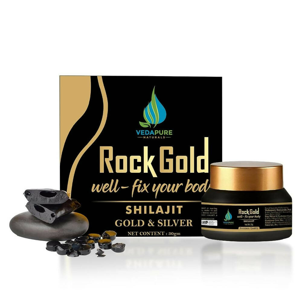 Vedapure Rockgold Well Fix Your Body Gold & Silver Sj Resin - Distacart