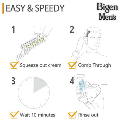 Bigen Men'S Speedy Color- Natural Black-101 - Distacart