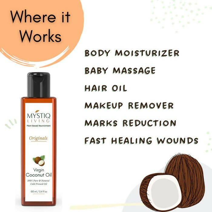 Mystiq Living Originals Virgin Coconut Oil - Distacart