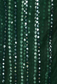 Thumbnail for Mominos Fashion Bottle Green Orgenza Mirror Stripe Dupatta