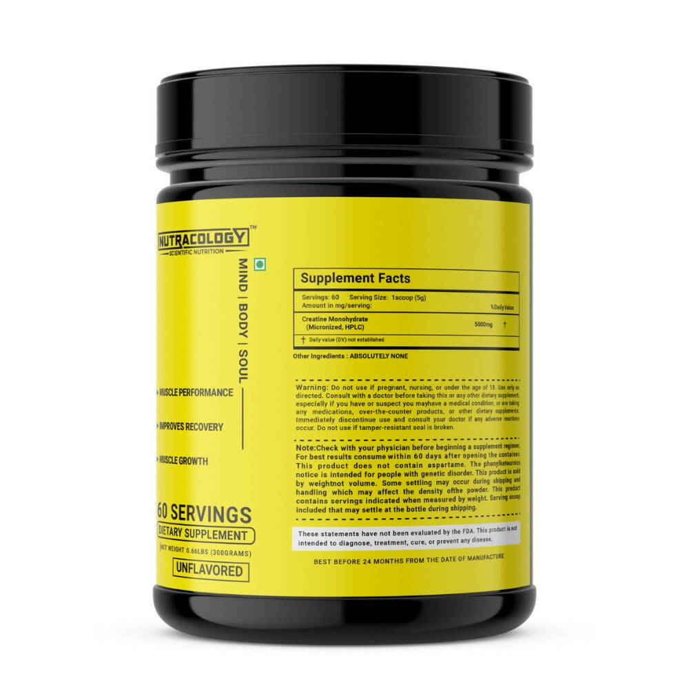 Nutracology Crea X 3.0 Micronized Creatine Powder Supports Athletic Performance & Power - Distacart