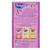 Thumbnail for Tetley Super Fruits Boost With Blueberry & Raspberry Tea Bags - Distacart