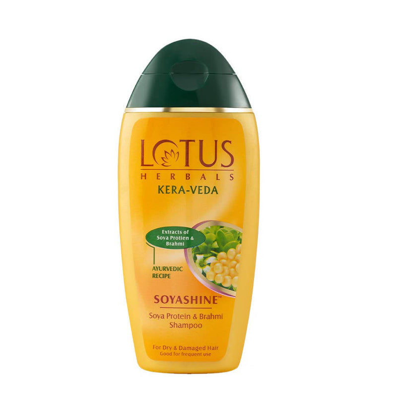 Lotus Herbals Kera-Veda Soyashine Soya Protein And Brahmi Shampoo - Distacart