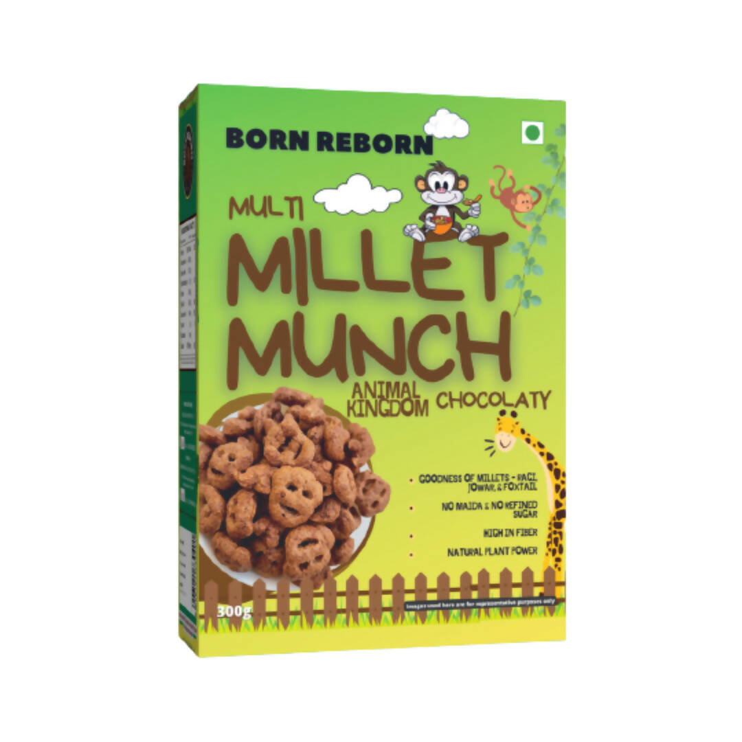 Born Reborn Chocolate Millet Munch - Animal Kingdom - Distacart