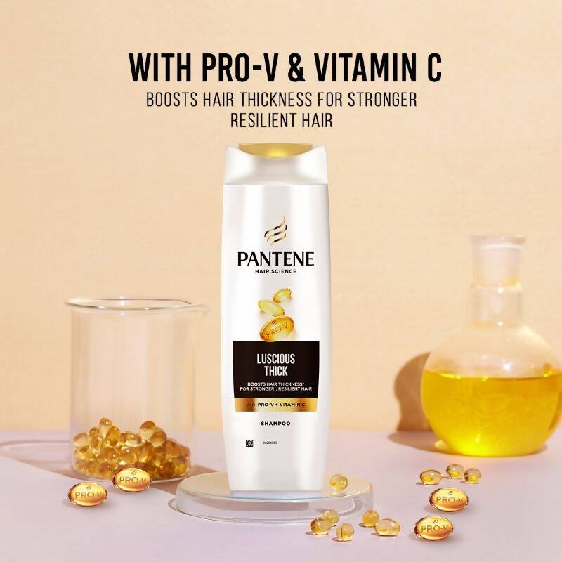 Pantene Hair Science Luscious Thick Shampoo - Distacart