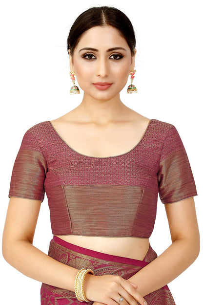 Mimosa Women's Pink Patola Art Silk Saree - Distacart