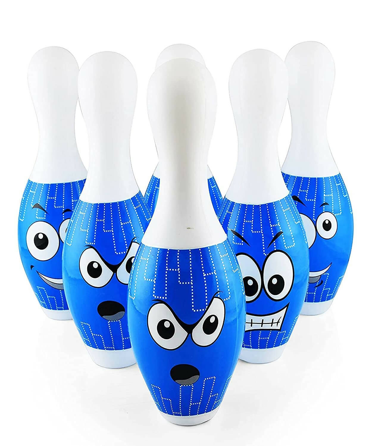Sardar Ji Ki Dukan Plastic Big Size Bowling Set Game For Kids And Adult, 6 Pins 1 Large Balls (Multicolor), Standard - Distacart