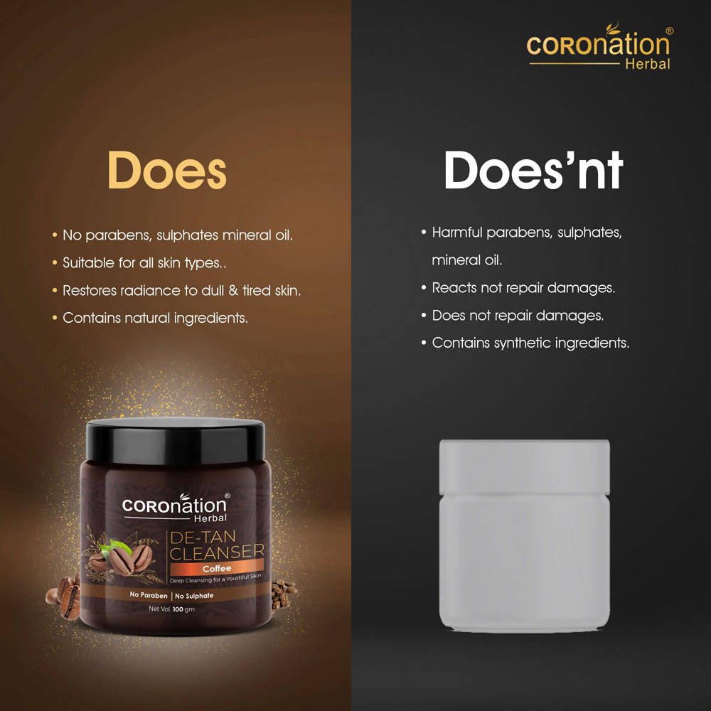 Coronation Herbal Coffee De-Tan Cleanser - Distacart